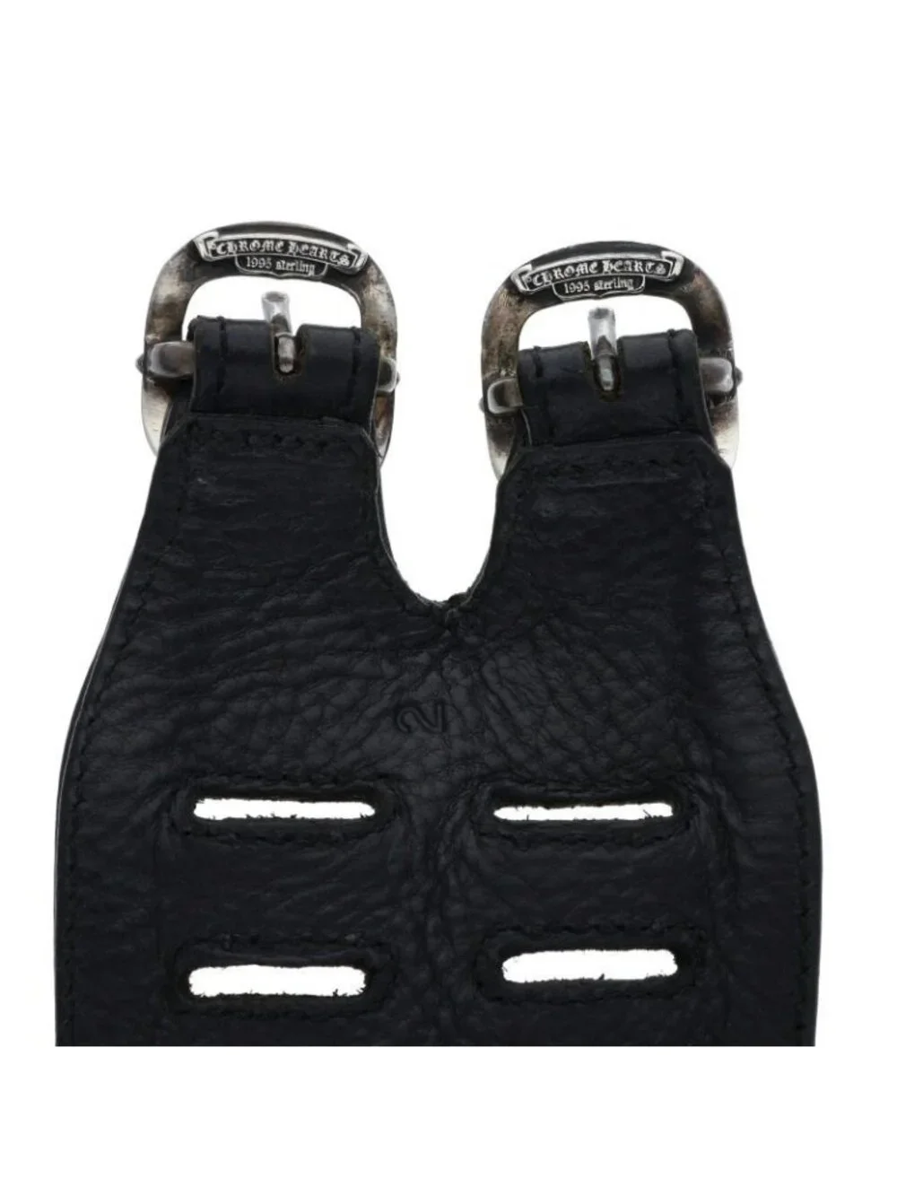 Chrome Hearts Double RR Rock'n'roll Leather Bracelet